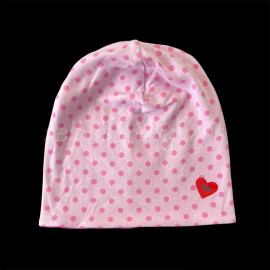 Beanie rosa/Punkte 40