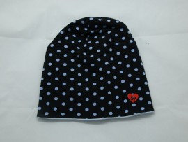 Beanie navy Punkte